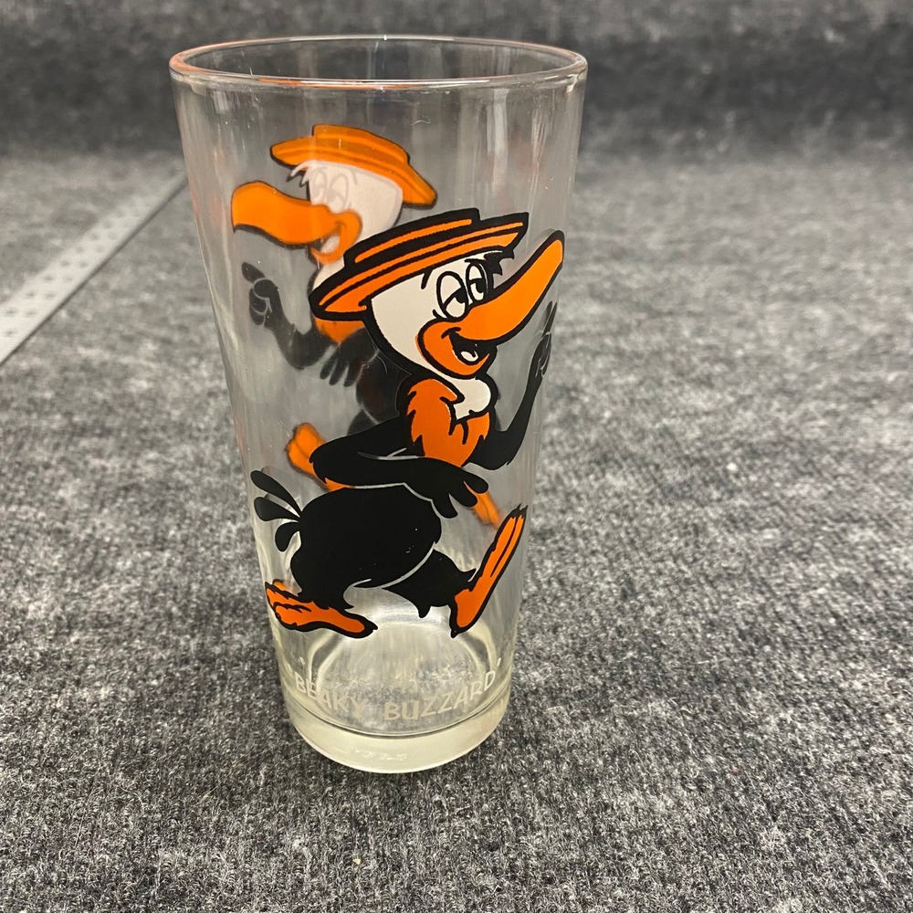 Vintage 1973 Pepsi Collector Series Beaky Buzzard Looney Tunes Glass Tumbler
